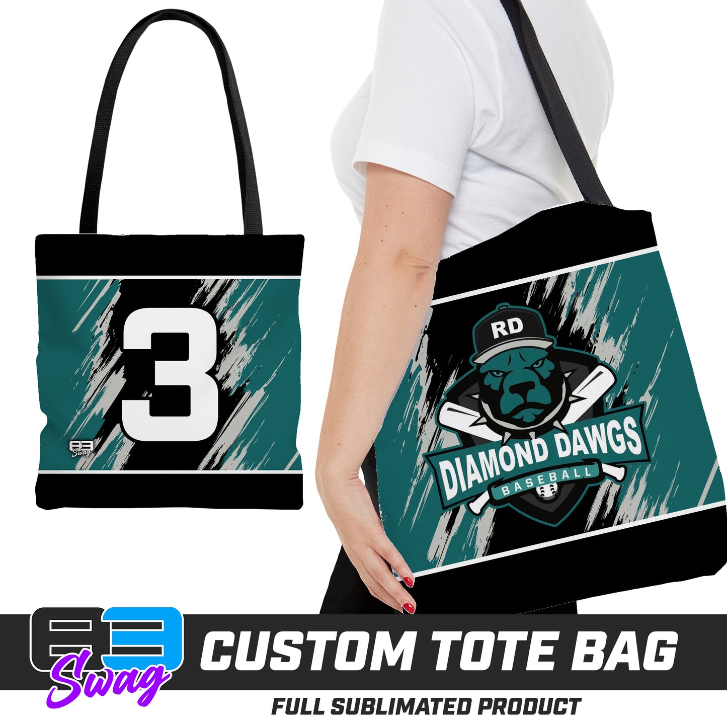 Large Tote Bag - Diamond Dawgs