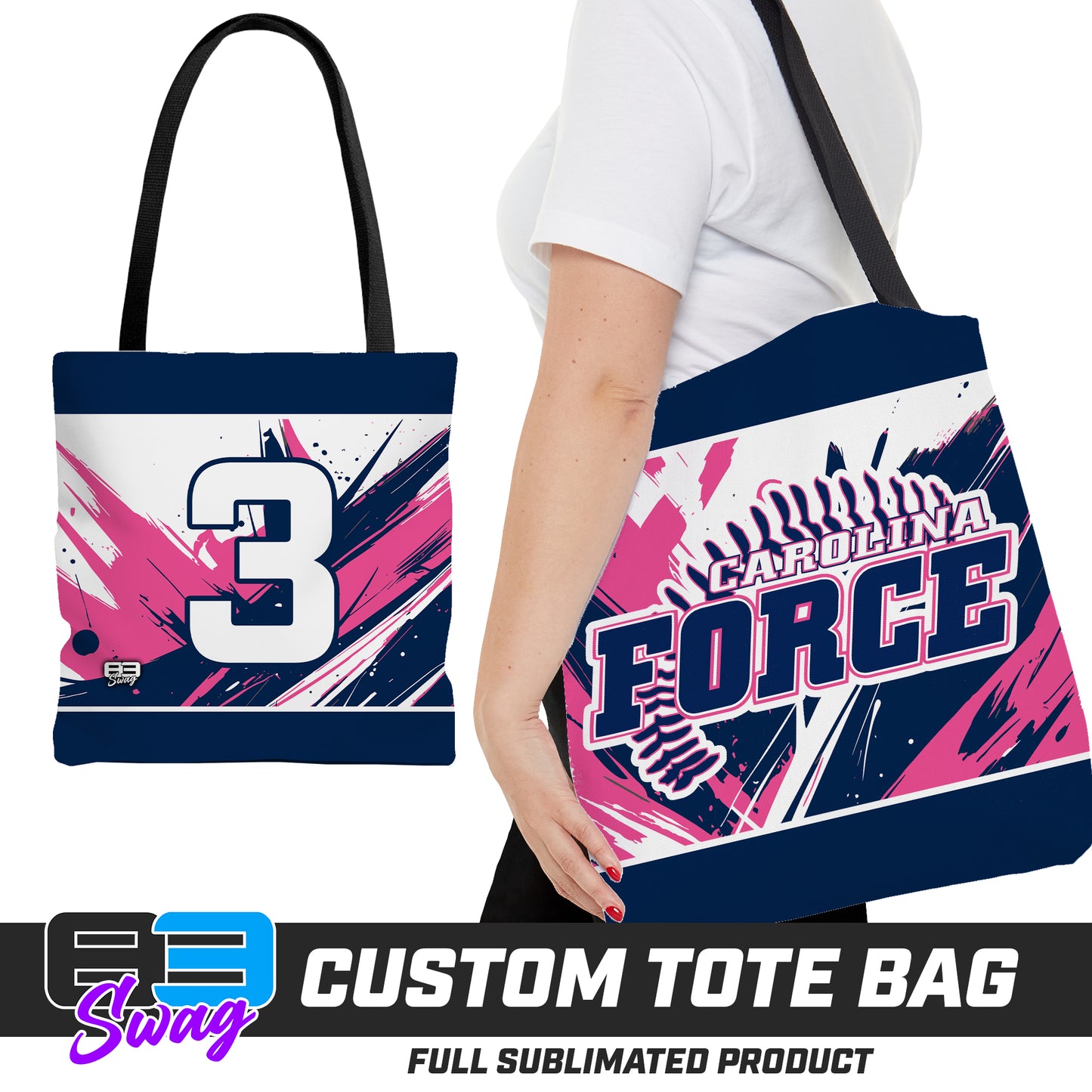 Large Tote Bag - Carolina Force Softball