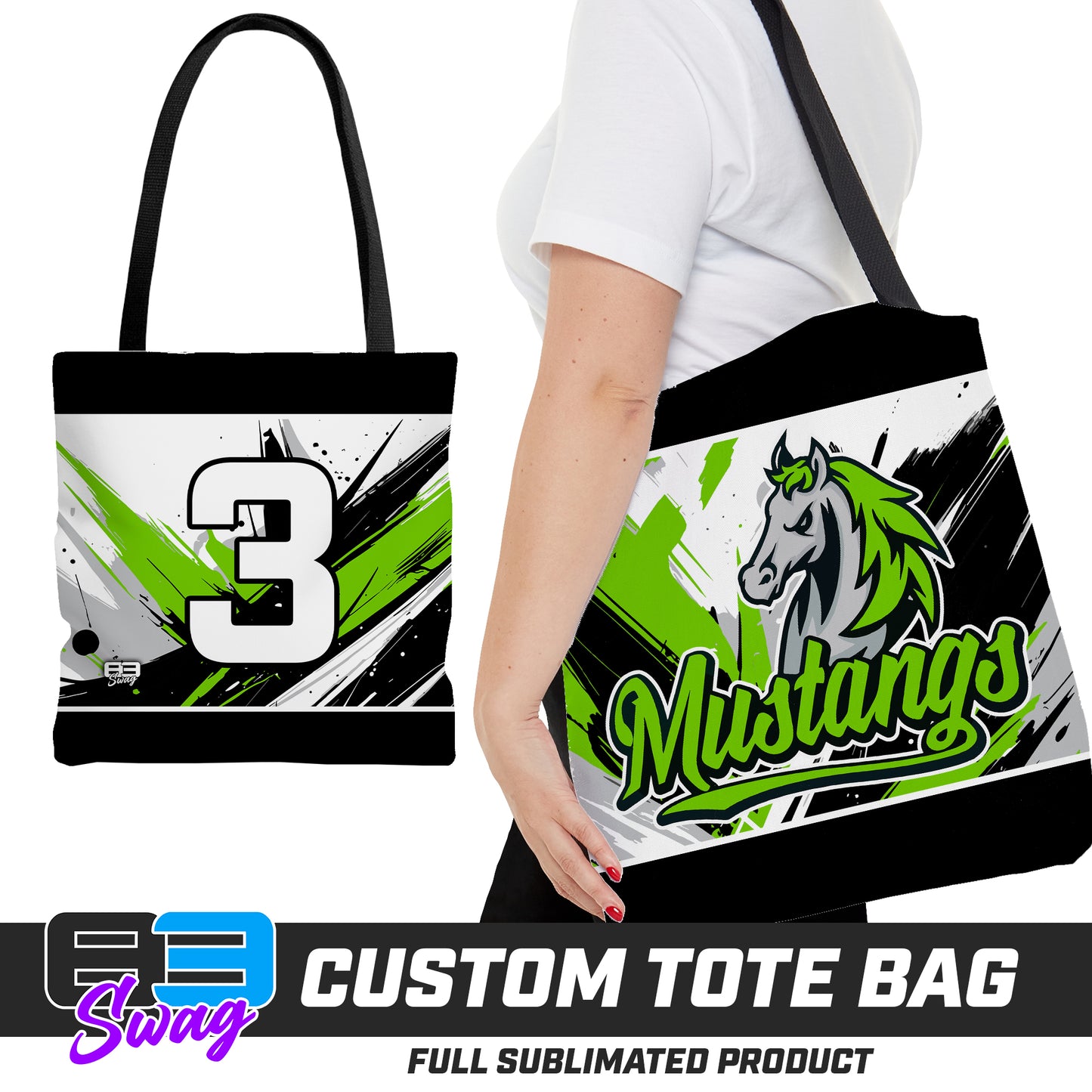 Large Tote Bag - Mustangs