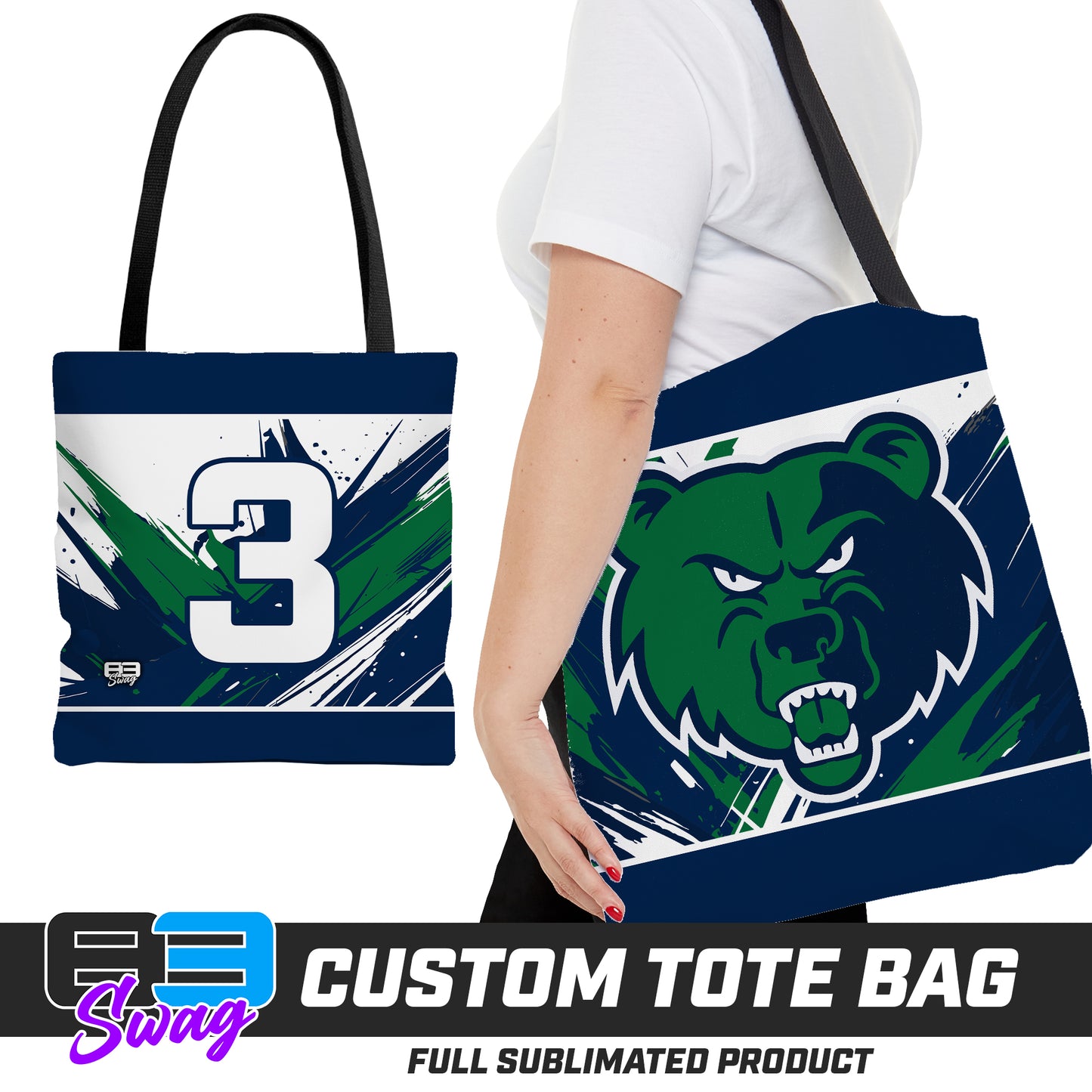 Large Tote Bag - Creekview Grizzlies