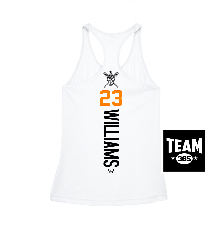 Team 365 TT11WRC Women's Zone Performance Racerback Tank - St. Johns Titans Baseball