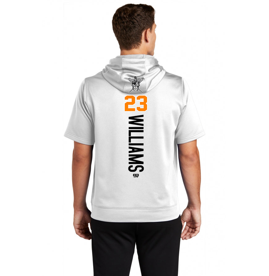 Sport-Tek Sport-Wick Fleece Short Sleeve Hooded Pullover ST251 - St. Johns Titans Baseball