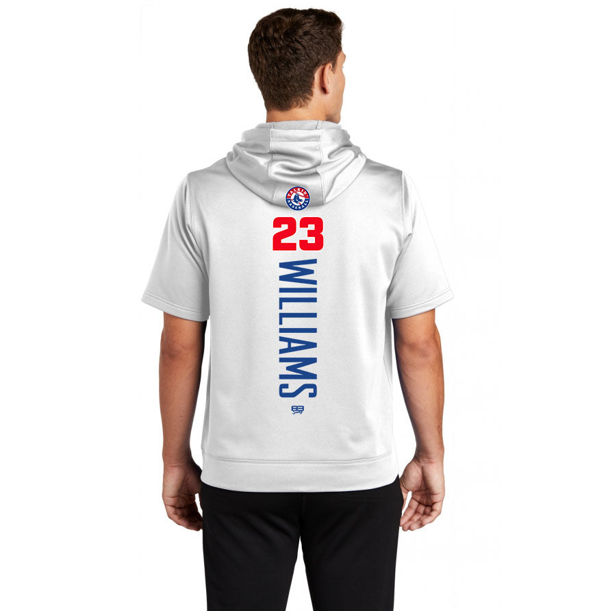 Sport-Tek Sport-Wick Fleece Short Sleeve Hooded Pullover ST251 - Talkin' Baseball