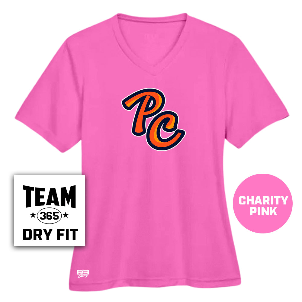 Performance Women's Shirt - Peach Clobbers Baseball V2