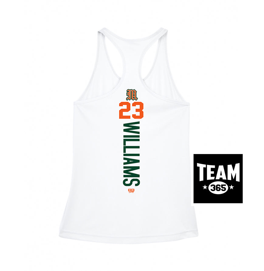 Team 365 TT11WRC Women's Zone Performance Racerback Tank - Miami Metro Dawgz