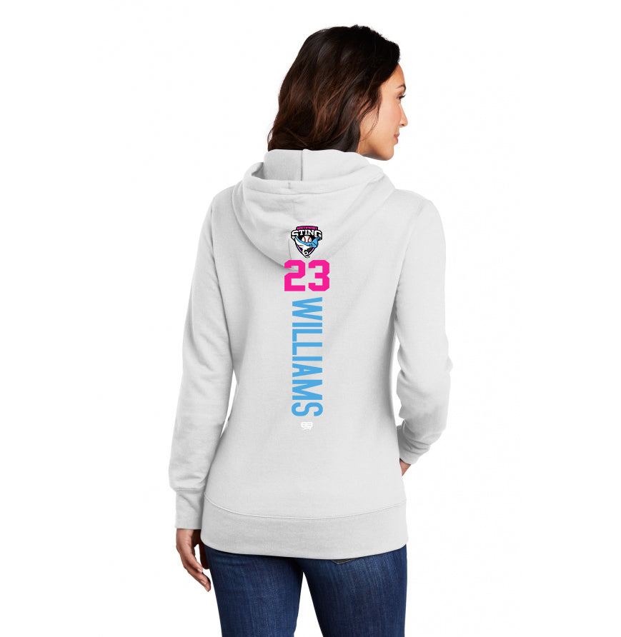 Port & Company Women's Core Fleece Pullover Hooded Sweatshirt LPC78H - Southwest Sting Baseball