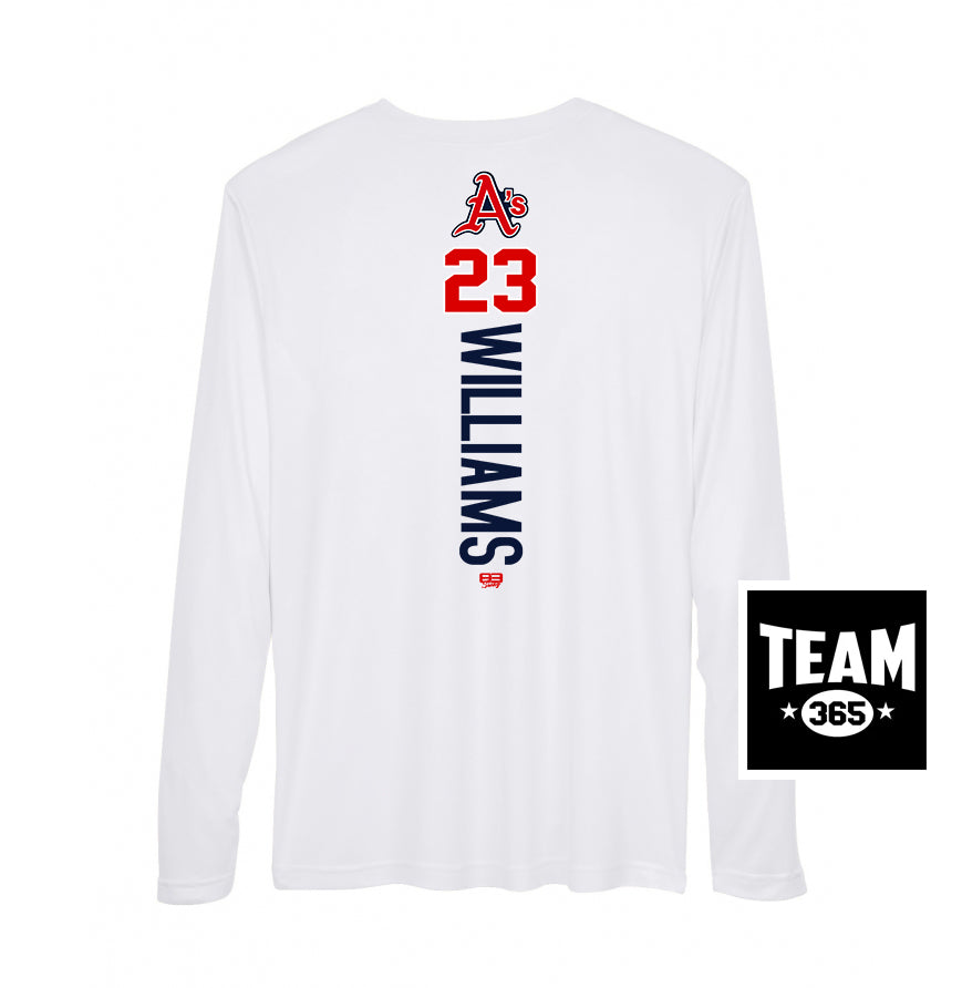 Team 365 Youth & Men's Zone Performance Long-Sleeve T-Shirt - Little Rock A's Baseball