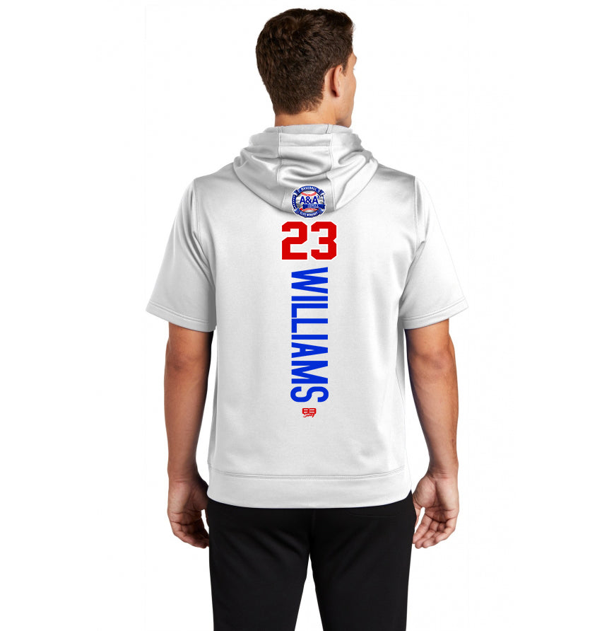 Sport-Tek Sport-Wick Fleece Short Sleeve Hooded Pullover ST251 - A&A Baseball Elite