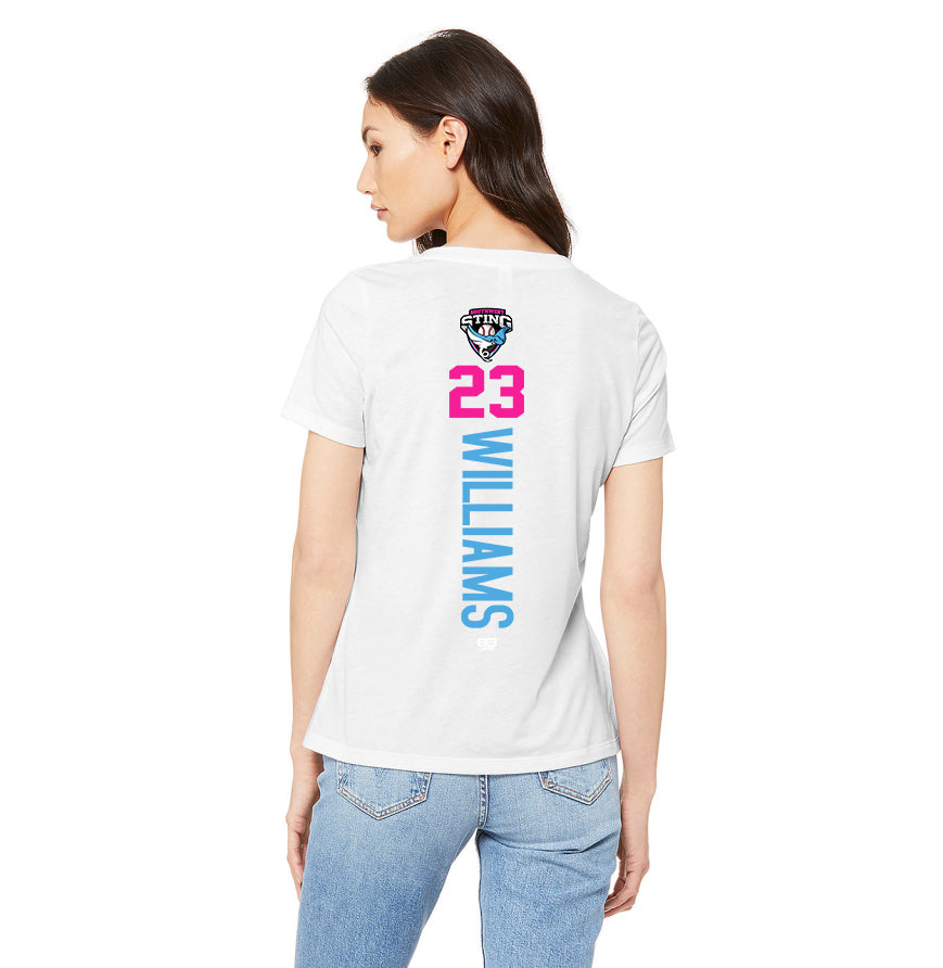 Bella + Canvas 6415 Ladies' Relaxed Triblend V-Neck T-Shirt - Southwest Sting Baseball