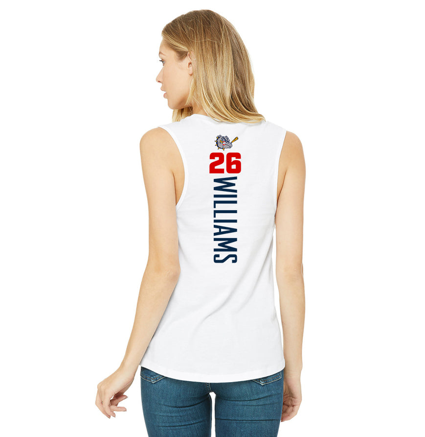 Bella + Canvas B6003 Women's Jersey Muscle Tank - Bloomingdale Bulldogs Baseball
