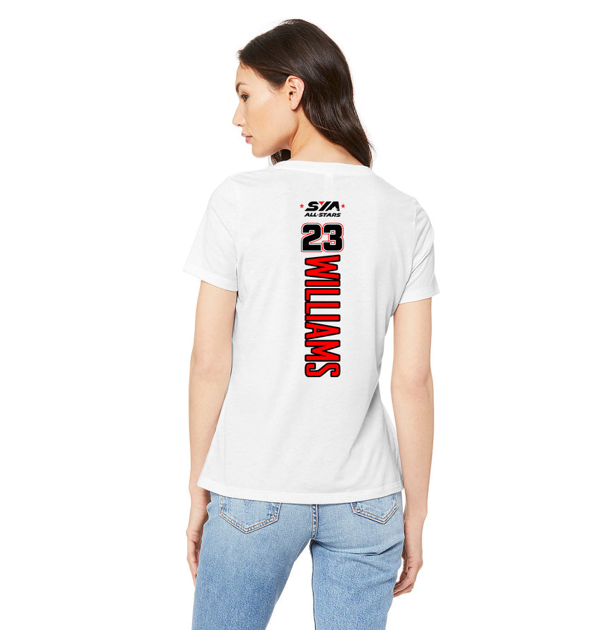 Bella + Canvas 6415 Ladies' Relaxed Triblend V-Neck T-Shirt - SYA All-Stars