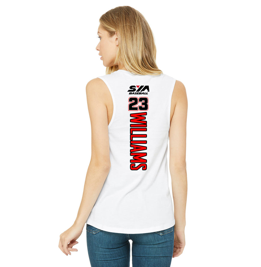 Bella + Canvas B6003 Women's Jersey Muscle Tank - SYA Baseball