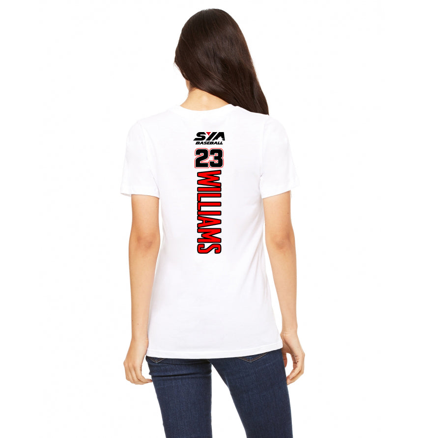 Bella + Canvas B6400 Women's Relaxed Jersey Short-Sleeve T-Shirt - SYA Baseball