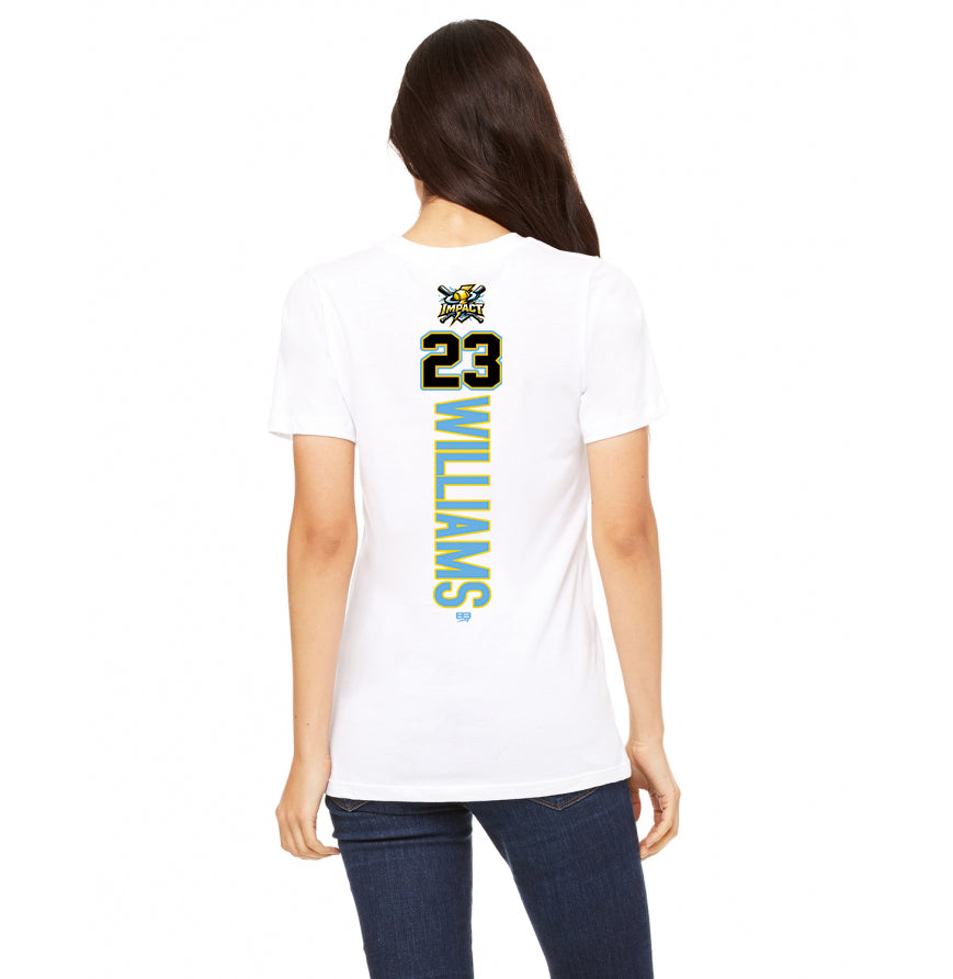 Bella + Canvas B6400 Women's Relaxed Jersey Short-Sleeve T-Shirt - Impact Softball - Massachusetts