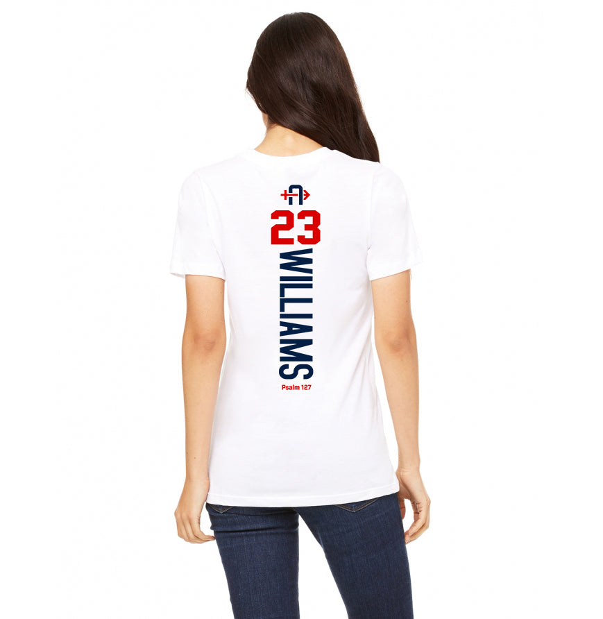 Bella + Canvas B6400 Women's Relaxed Jersey Short-Sleeve T-Shirt - Arrows Baseball