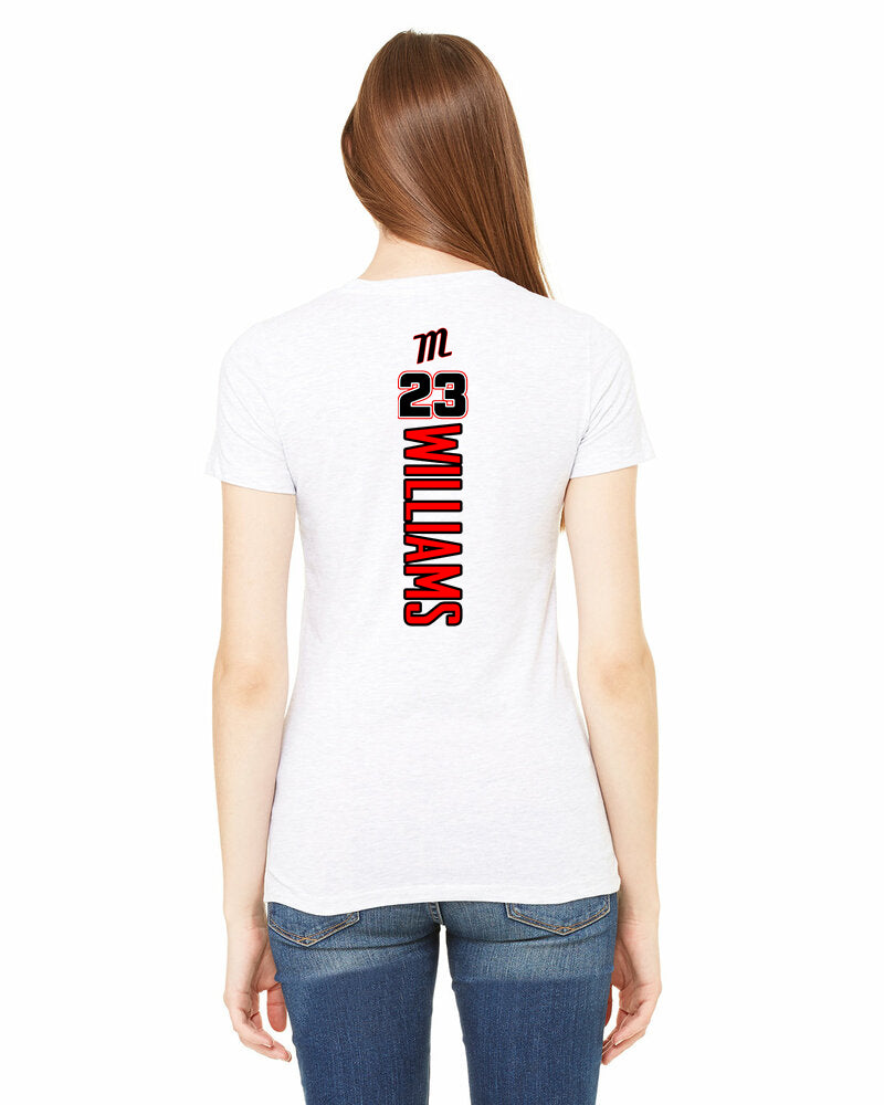 Bella + Canvas 6004 Women's The Favorite T-Shirt - SYA Mets "M" Logo