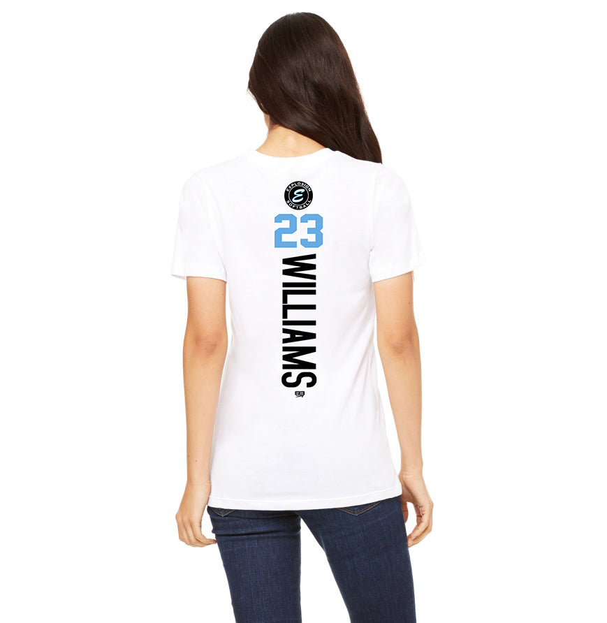 Bella + Canvas B6400 Women's Relaxed Jersey Short-Sleeve T-Shirt - Explosion Softball