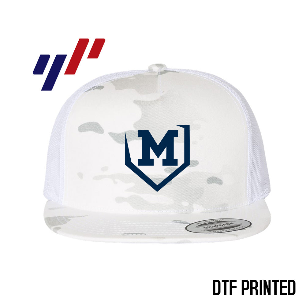 Yupoong 6006 Adult 5-Panel Classic Trucker Hat - DTF PRINTED - Midland Bandits Baseball