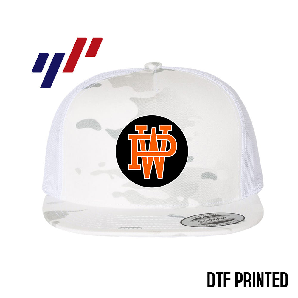 Yupoong 6006 Adult 5-Panel Classic Trucker Hat - DTF PRINTED - Winter Park All-Stars