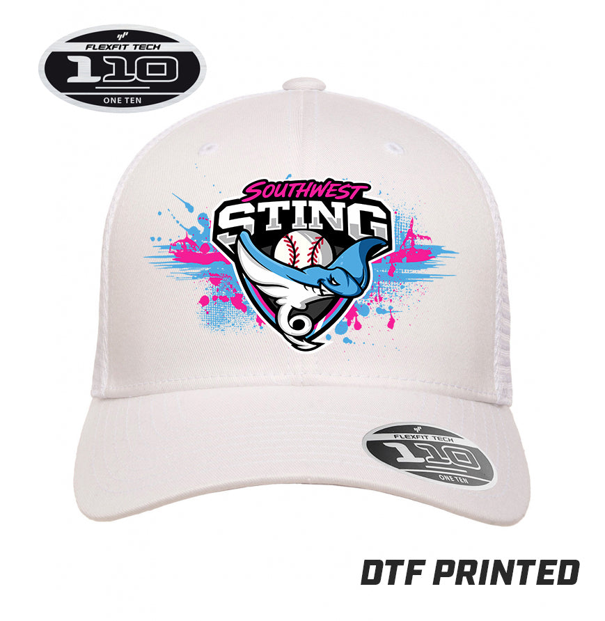Flexfit 110M Adult 110reg Mesh Cap DTF PRINTED - Southwest Sting Baseball