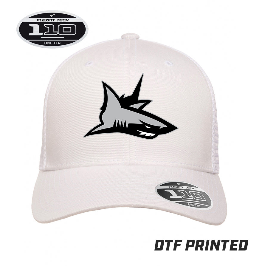 Flexfit 110M Adult 110reg Mesh Cap DTF PRINTED - PVAA Sharks Baseball