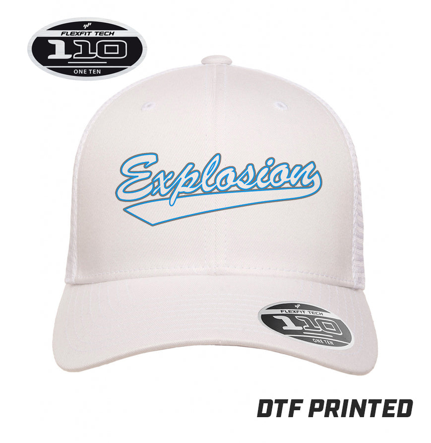 Flexfit 110M Adult 110reg Mesh Cap DTF PRINTED - Explosion Softball