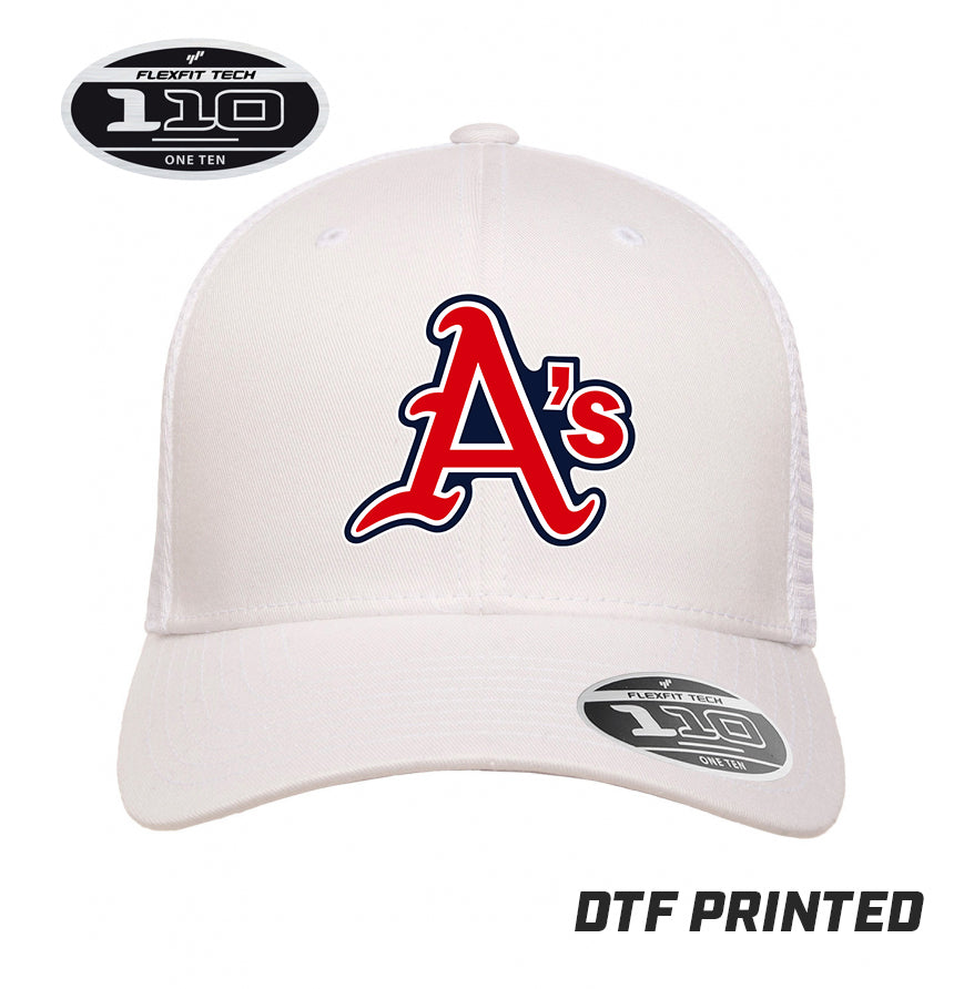 Flexfit 110M Adult 110reg Mesh Cap DTF PRINTED - Little Rock A's Baseball