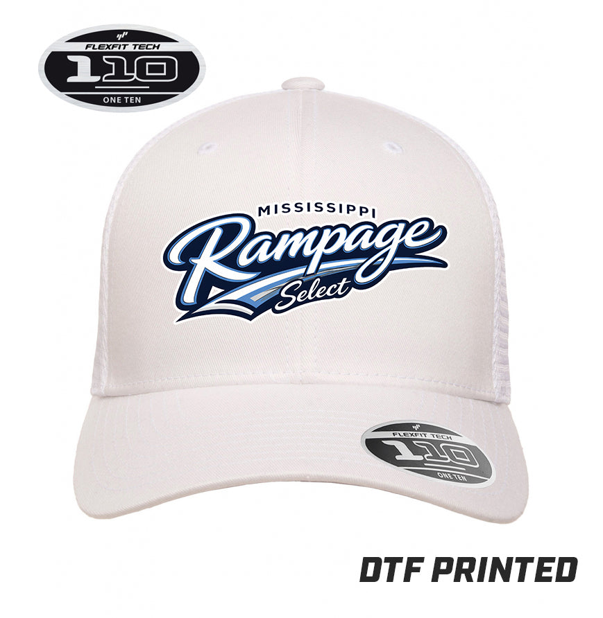 Flexfit 110M Adult 110reg Mesh Cap DTF PRINTED - Mississippi Rampage Select Softball