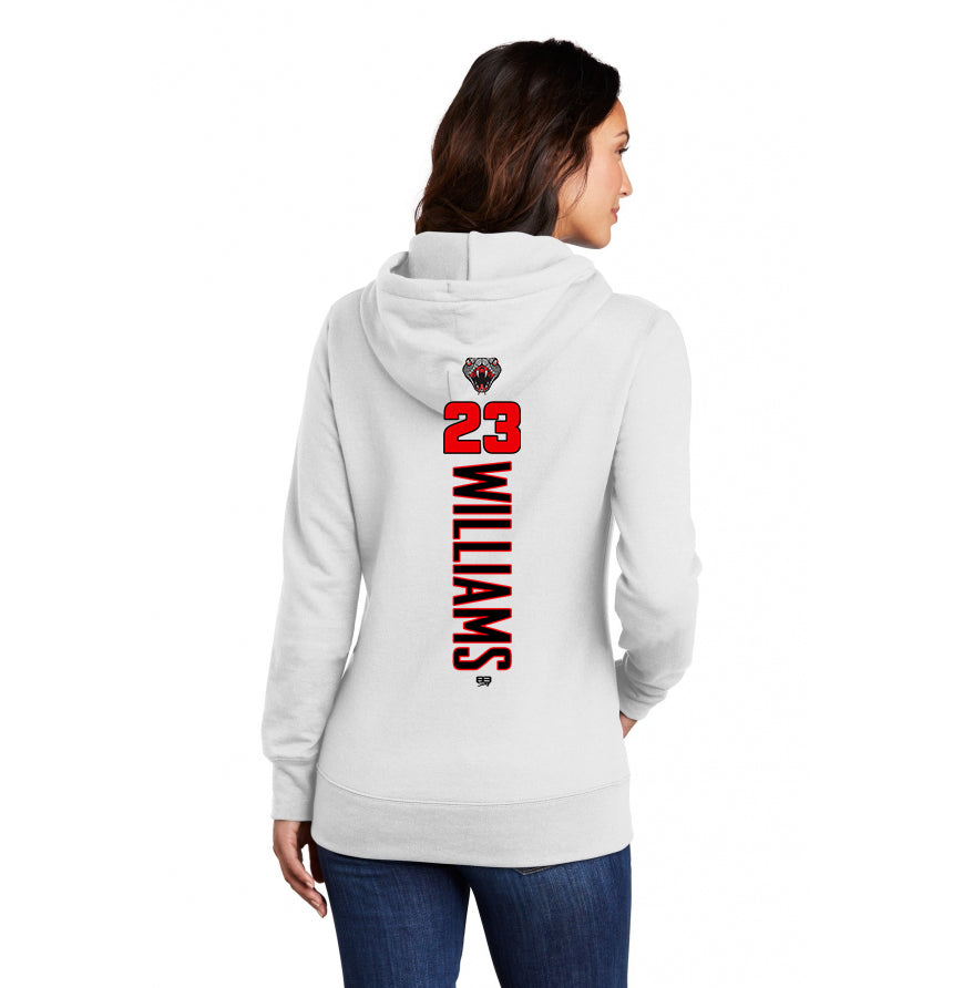 Port & Company Women's Core Fleece Pullover Hooded Sweatshirt LPC78H - Black Creek Cottonmouths