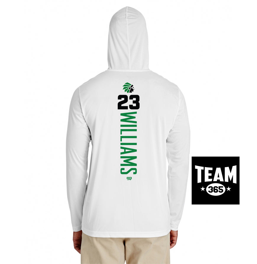 Team 365 Youth & Men's Zone Performance Hoodie - Hopatcong Warriors Football