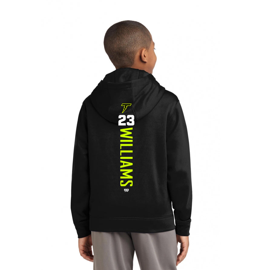 Sport-Tek Youth Sport-Wick Fleece Hooded Pullover YST244 - Ponte Vedra Thunder Baseball