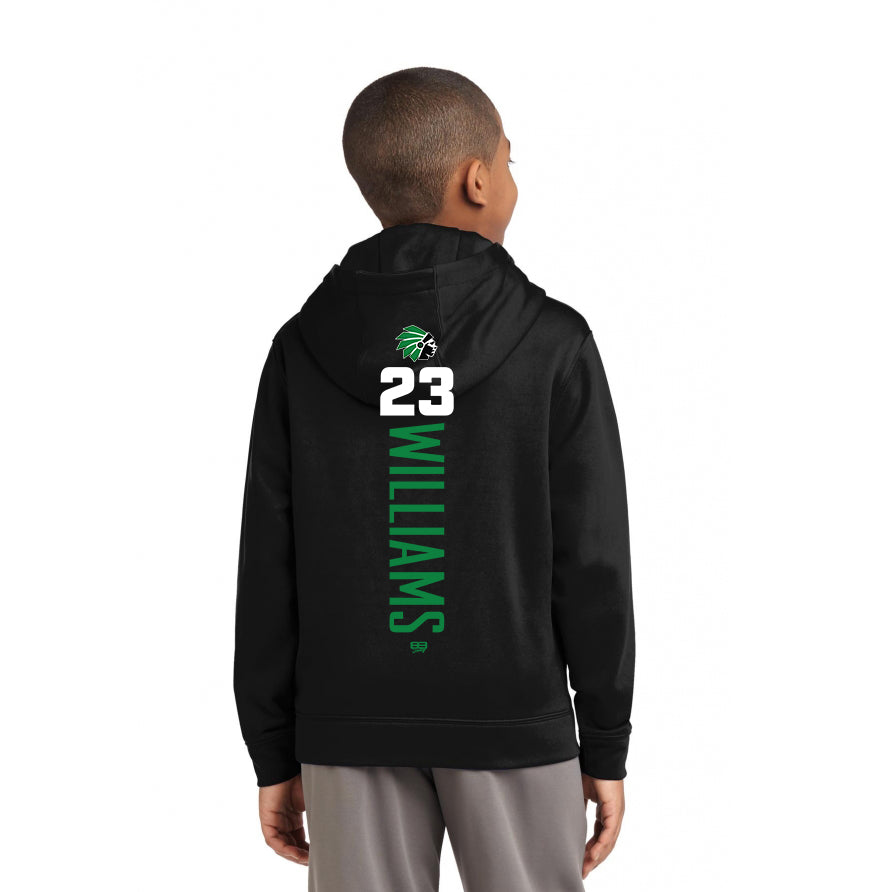 Sport-Tek Youth Sport-Wick Fleece Hooded Pullover YST244 - Hopatcong Warriors Football & Cheer