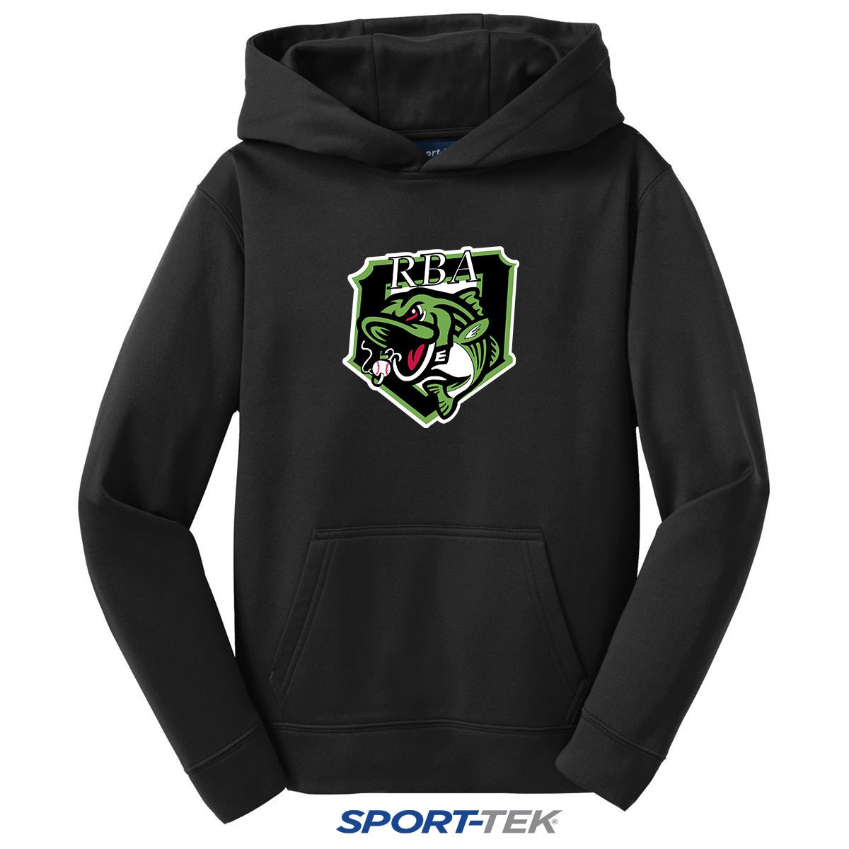 Sport-Tek Youth Sport-Wick Fleece Hooded Pullover - RBA Stripers Baseball