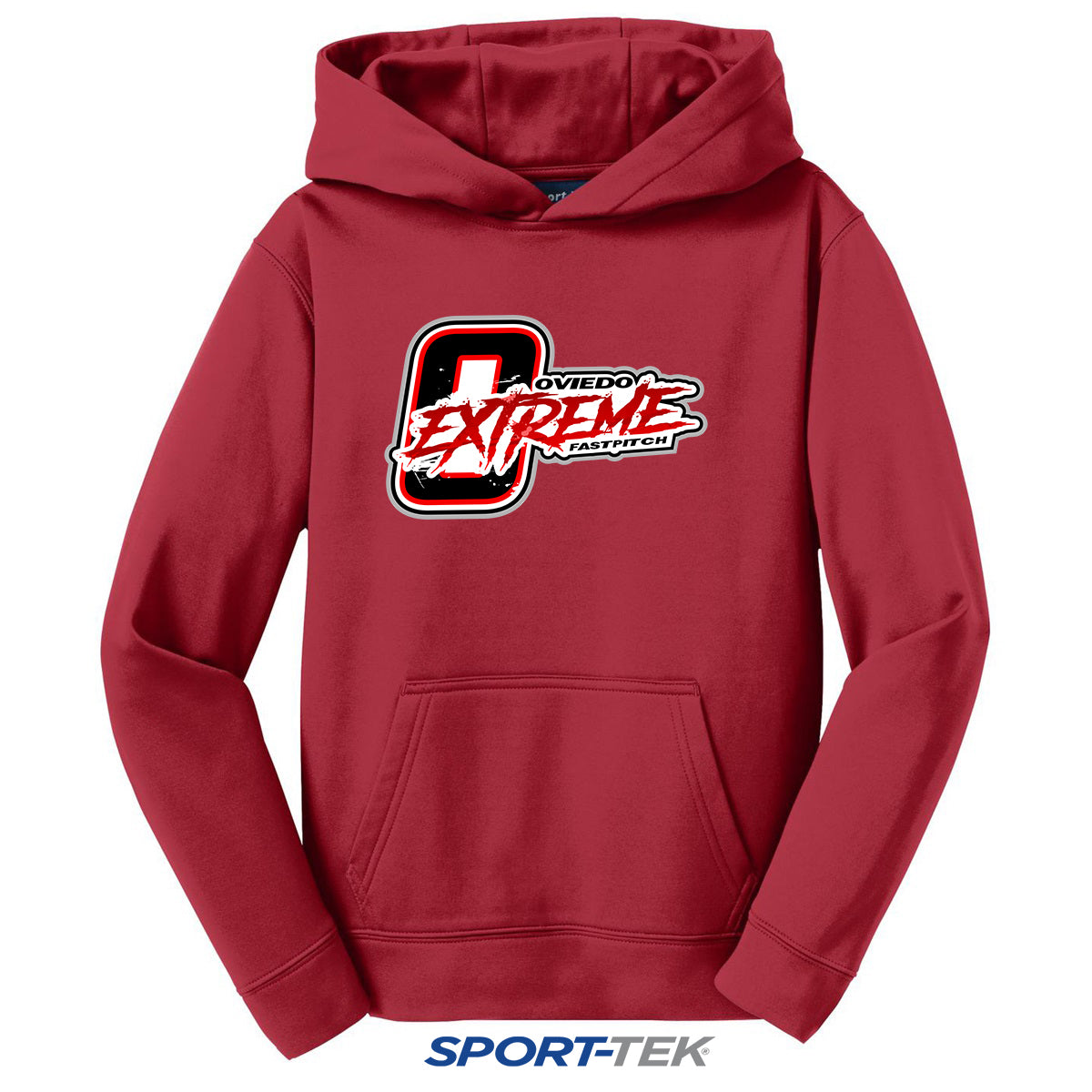 Sport-Tek Youth Sport-Wick Fleece Hooded Pullover - Oviedo Extreme Softball