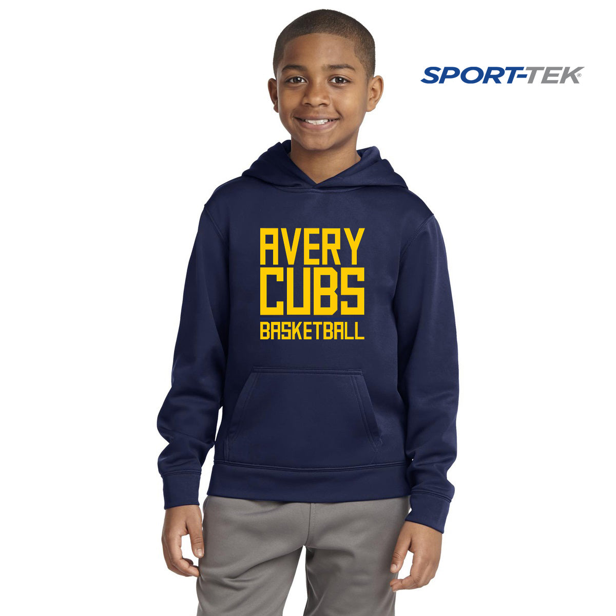 Sport-Tek Youth Sport-Wick Fleece Hooded Pullover - Avery Cubs
