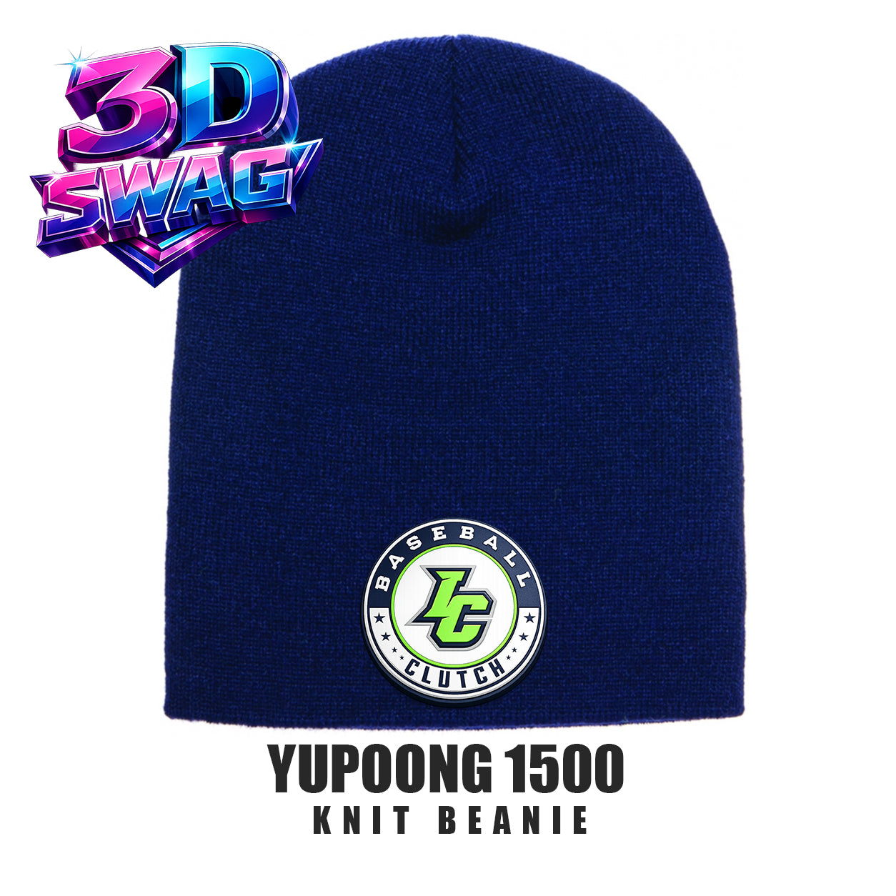 Indy Clutch Baseball - Yupoong 1500 Adult Knit Beanie