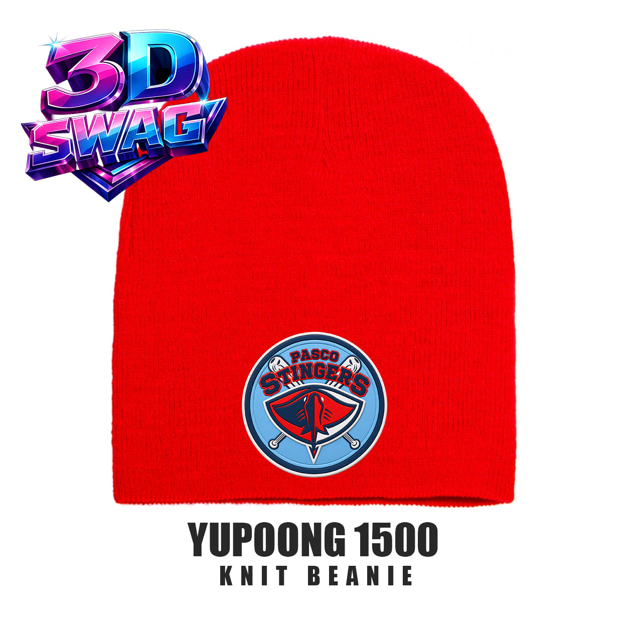 Pasco Stingers Baseball - Yupoong 1500 Adult Knit Beanie