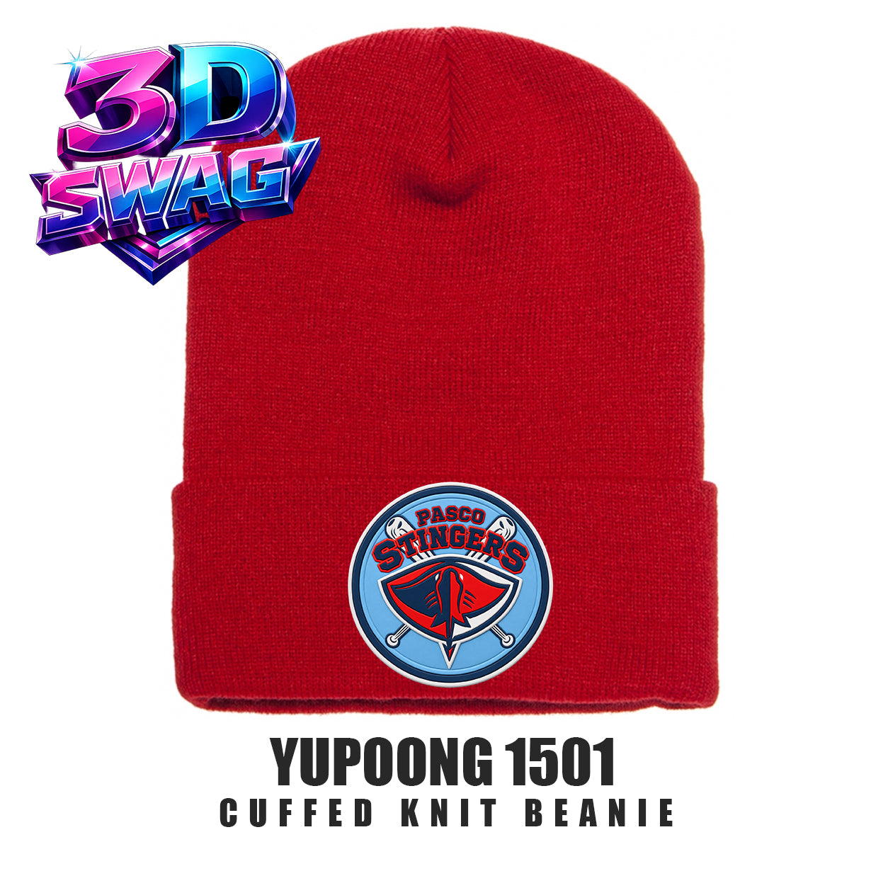 Pasco Stingers Baseball - Yupoong 1501 Cuffed Knit Beanie
