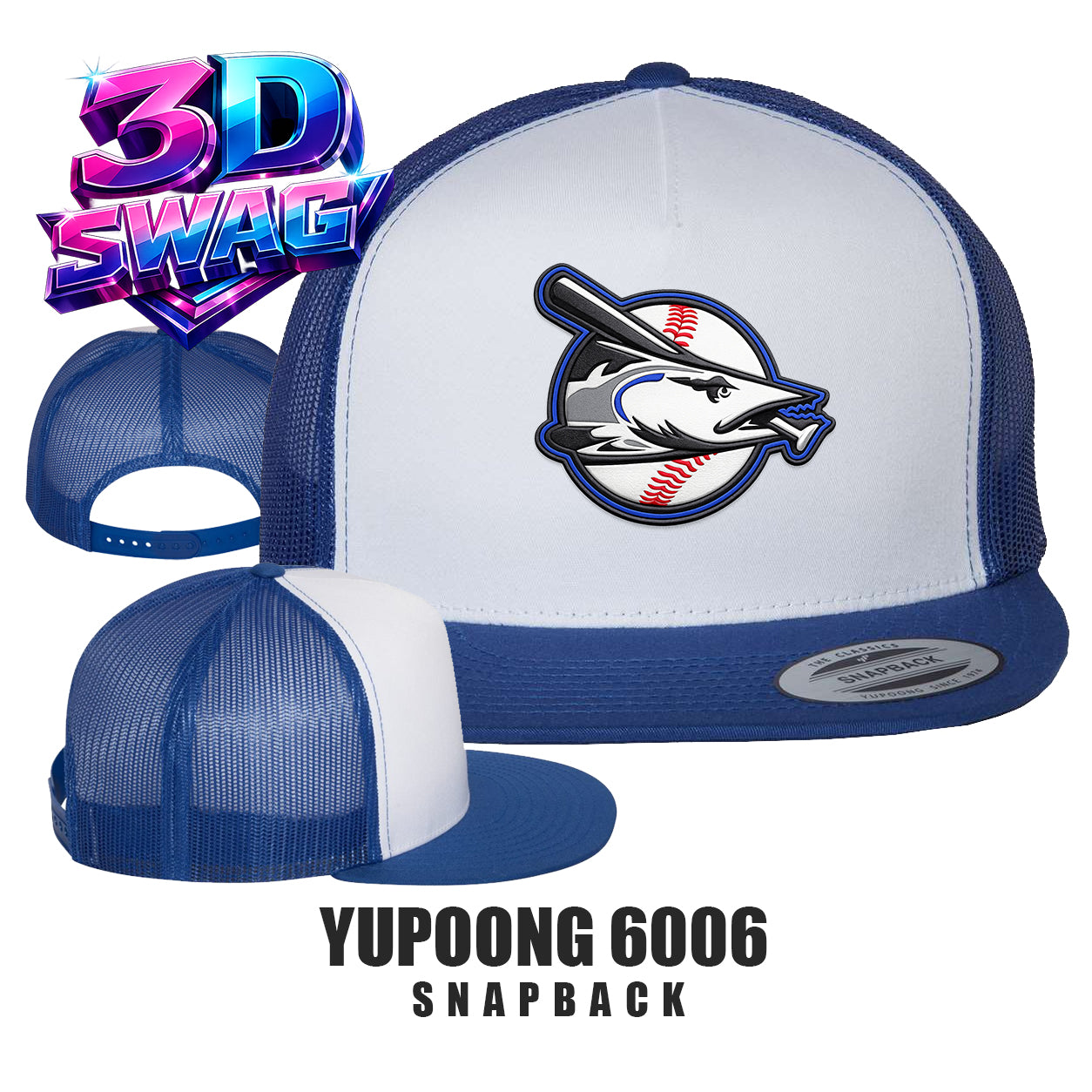 Jax Beach Baseball - Yupoong 6006 Adult 5-Panel Classic Trucker Cap