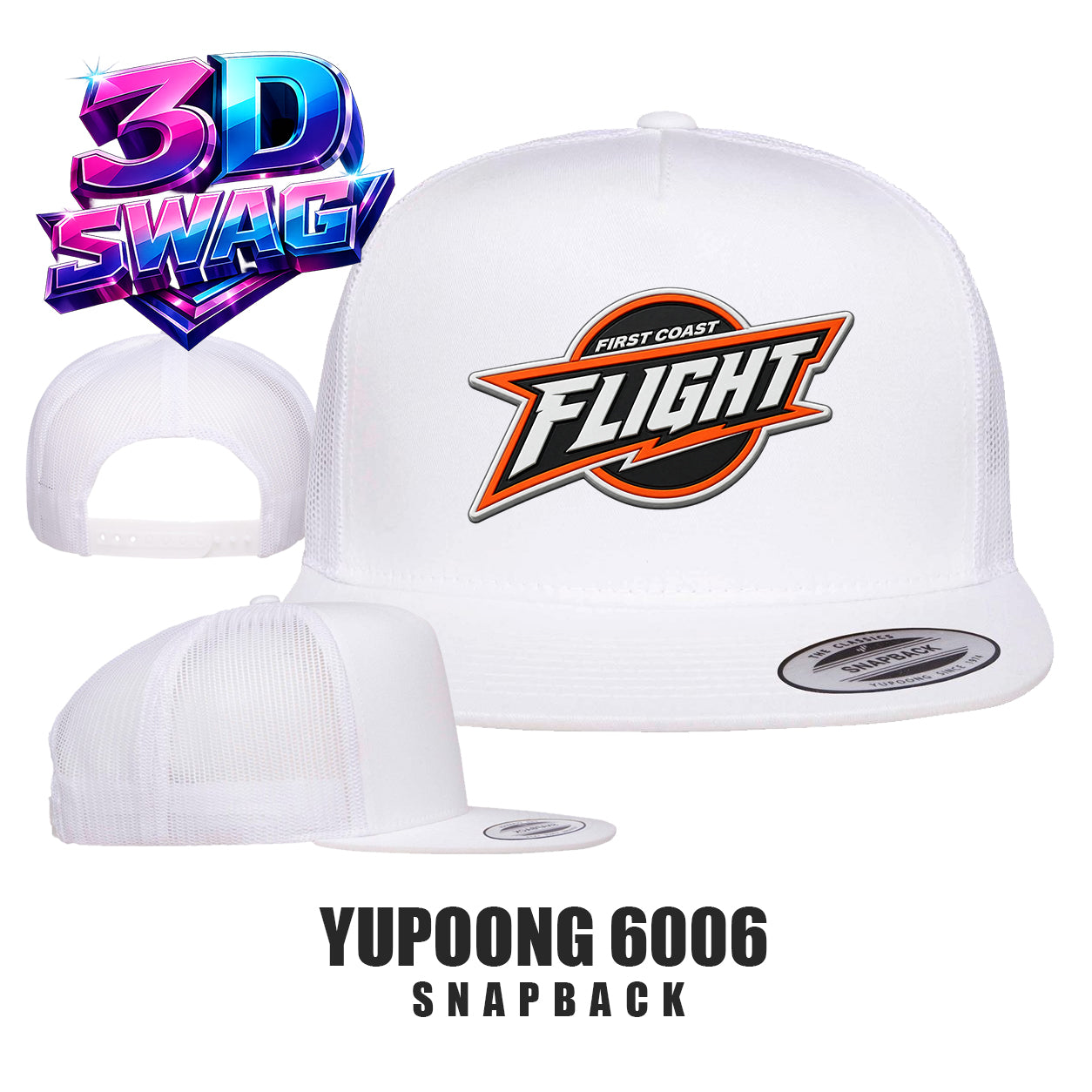 FCF Flight Baseball - Yupoong 6006 Adult 5-Panel Classic Trucker Cap
