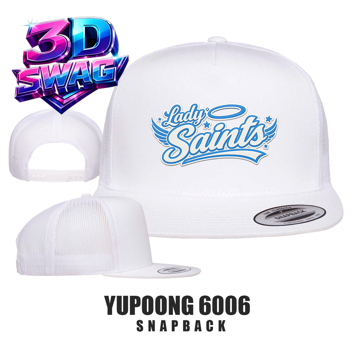 Lady Saints Softball - Yupoong 6006 Adult 5-Panel Classic Trucker Cap
