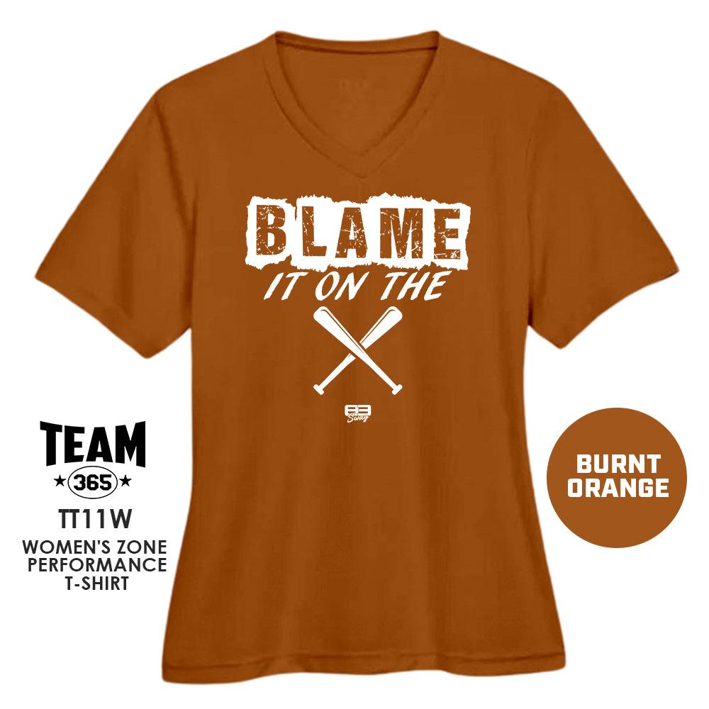 BLAME IT ON THE BAT - Novelty Women's Zone Performance T-Shirt - 83Swag