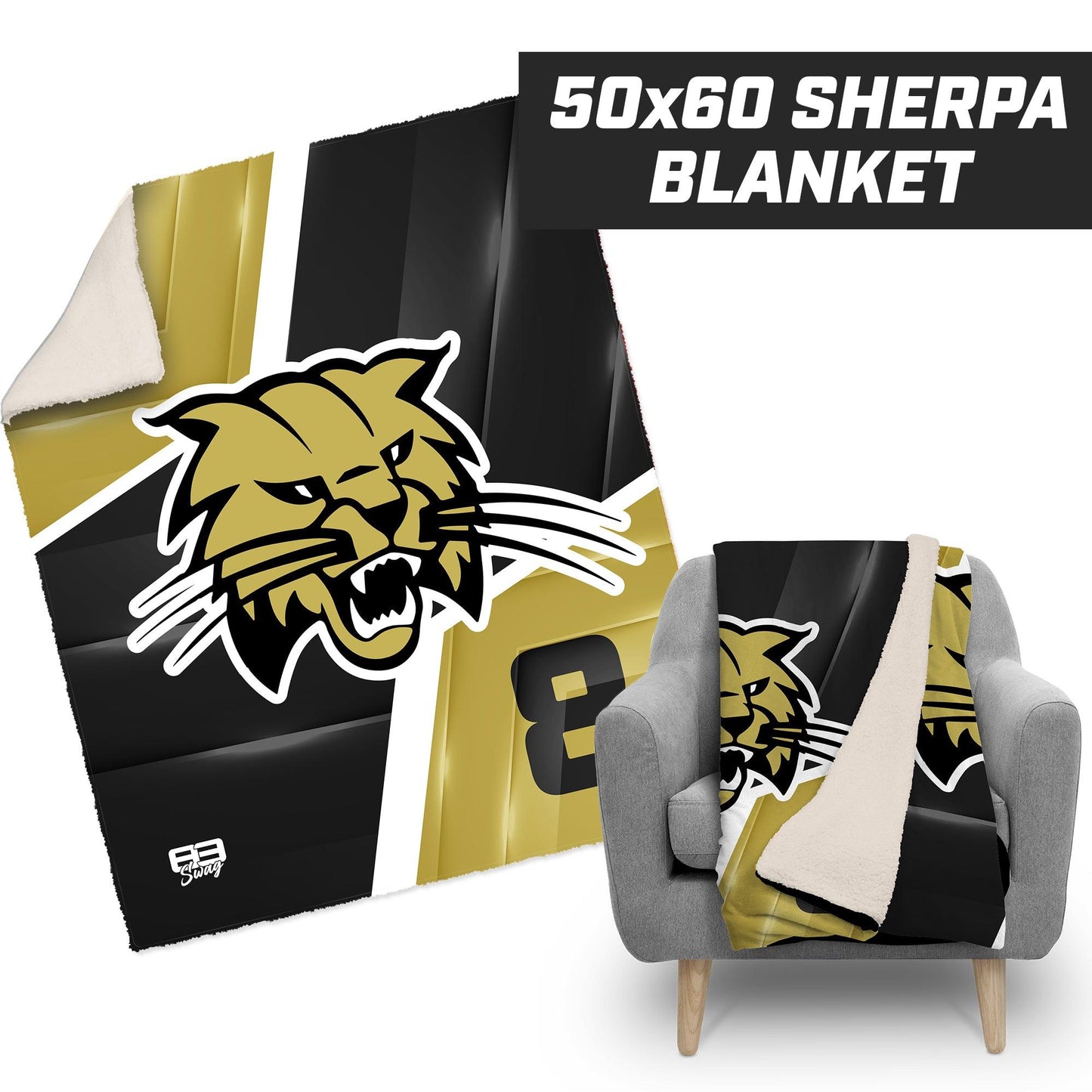 Buchholz High School - 50”x60” Plush Sherpa Blanket - 83Swag