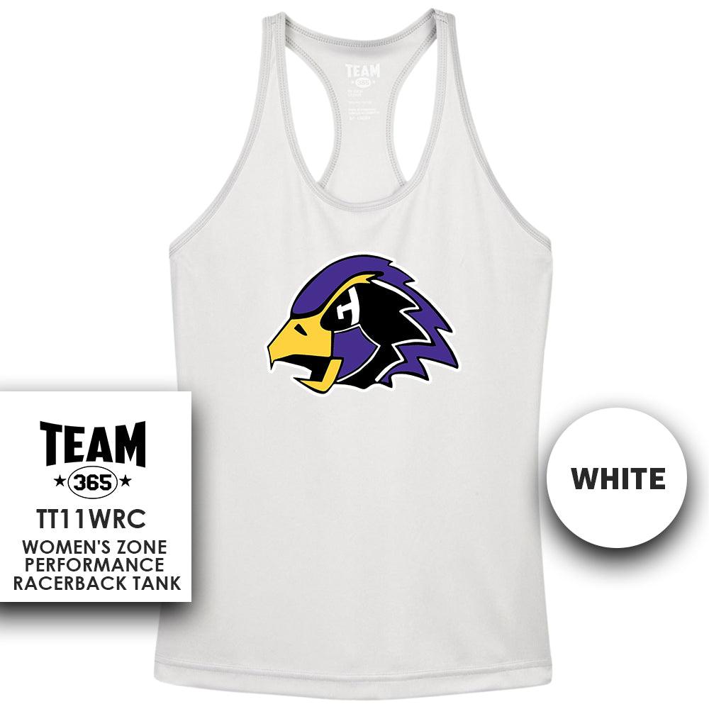 Chaska Hawks Baseball V2 - Performance Women’s Racerback T - MULTIPLE COLORS AVAILABLE - 83Swag