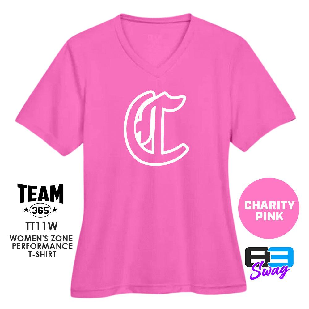 Colleyville Stars Baseball '24 Edition - LOGO 2 - CHARITY PINK - Cool & Dry Performance Women's Shirt - 83Swag