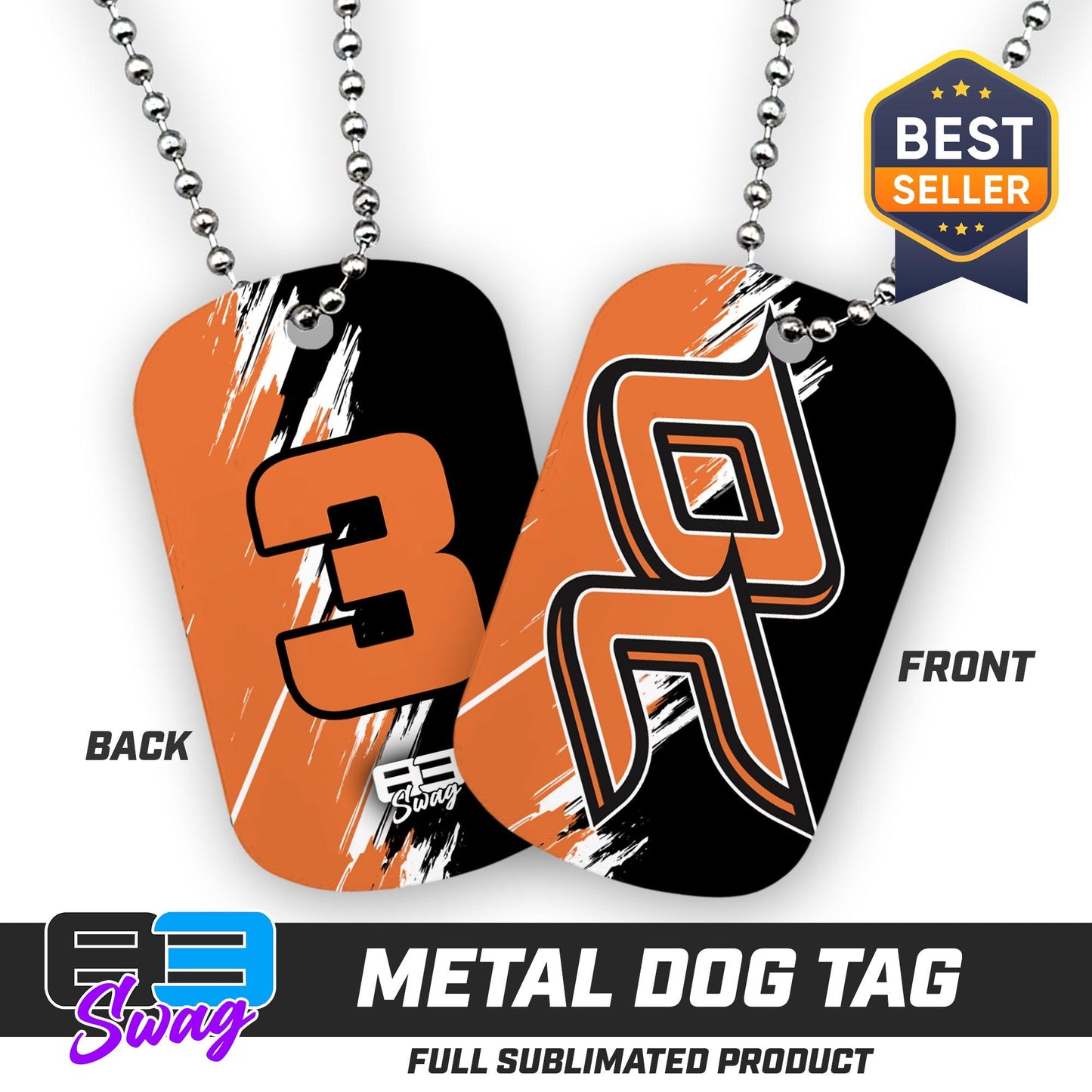 Double Sided Dog Tag - Orange County Hockey Club - 83Swag