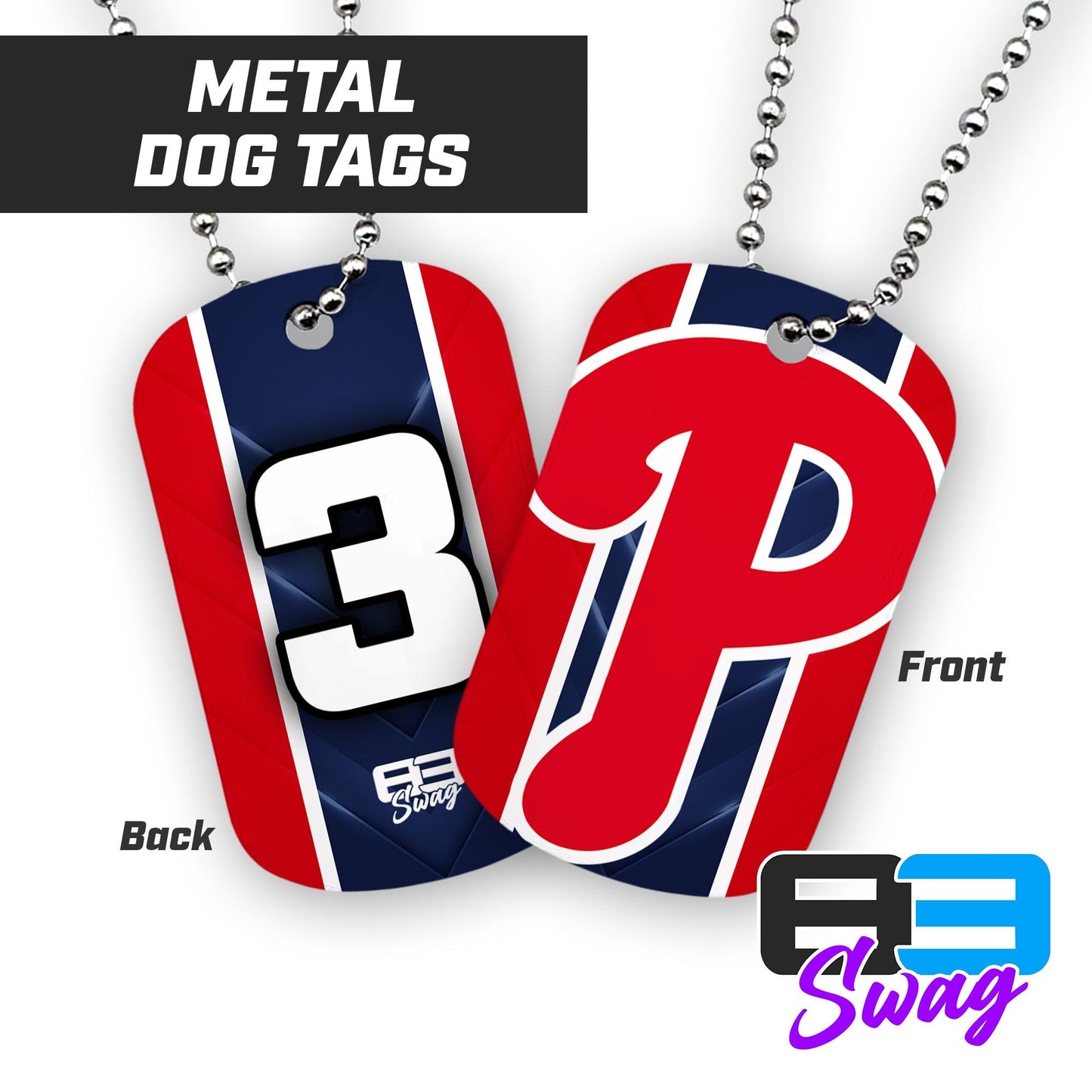 Double Sided Dog Tags - Central Alabama Prospects - 83Swag