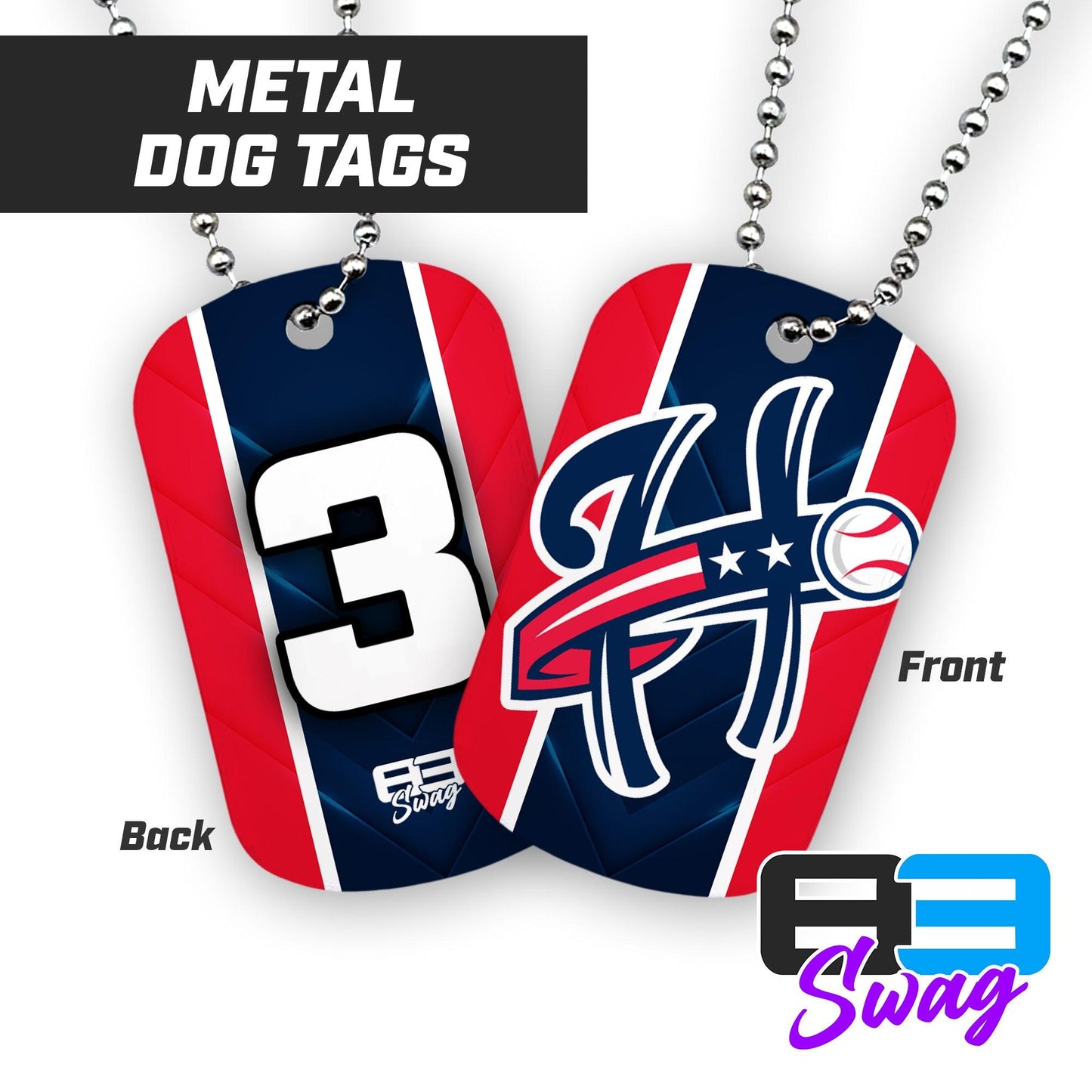 Double Sided Dog Tags - Hooten Hitters - 83Swag