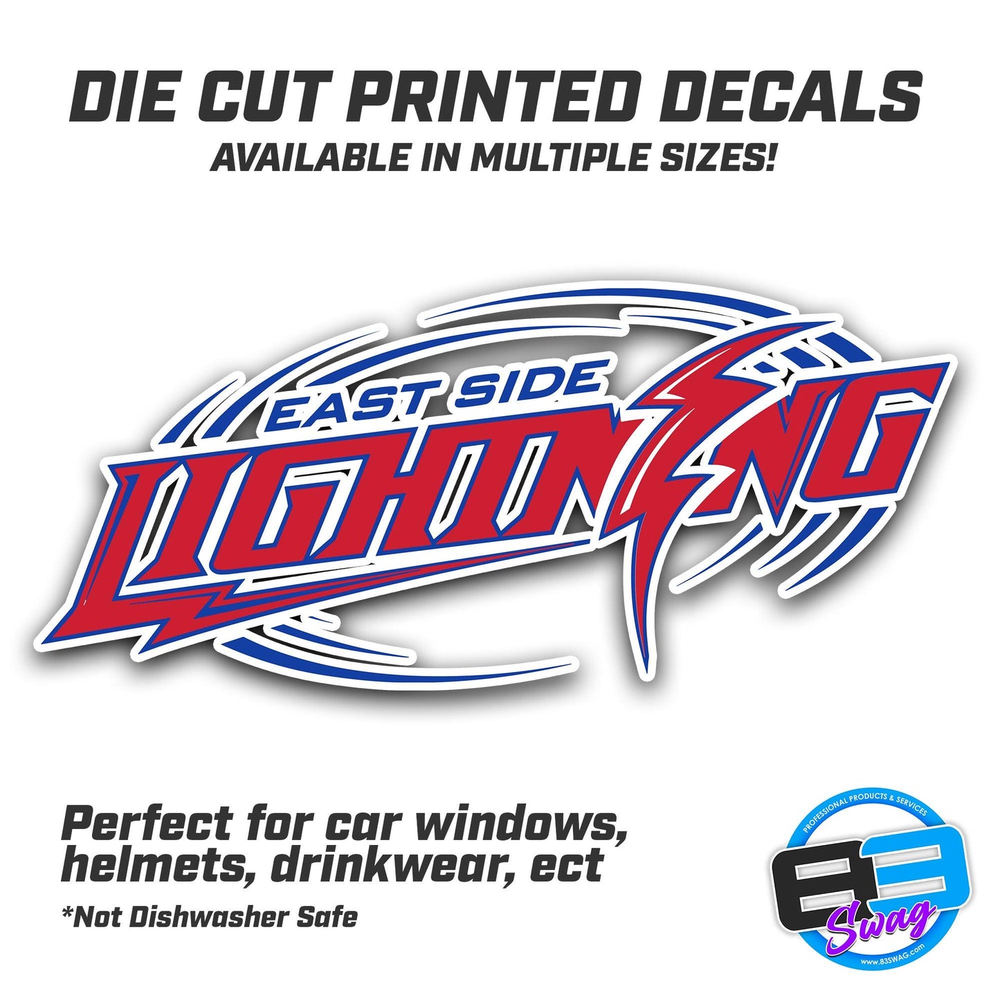 East Side Lightning Vinyl Decal (Multiple Sizes) - 83Swag