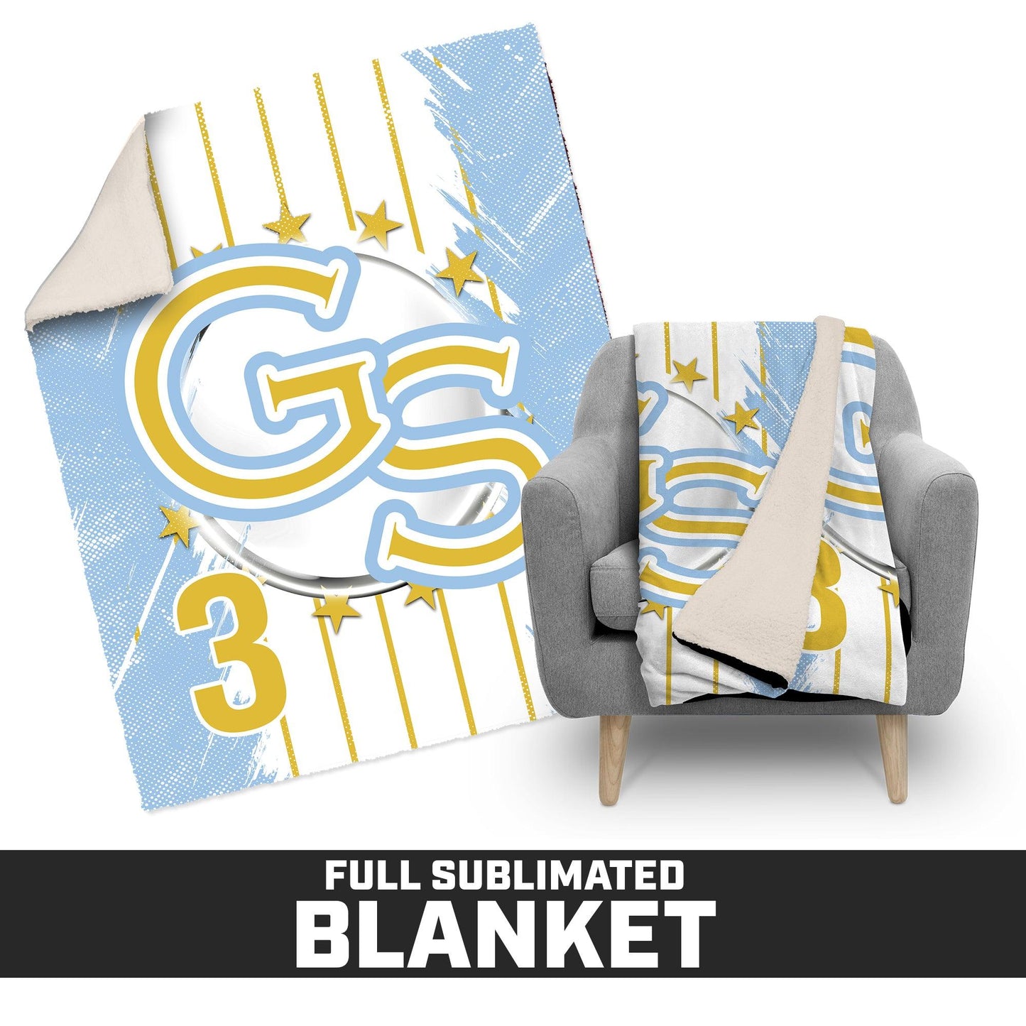 Golden Spikes Baseball 2024 Edition - 50”x60” Plush Sherpa Blanket - 83Swag